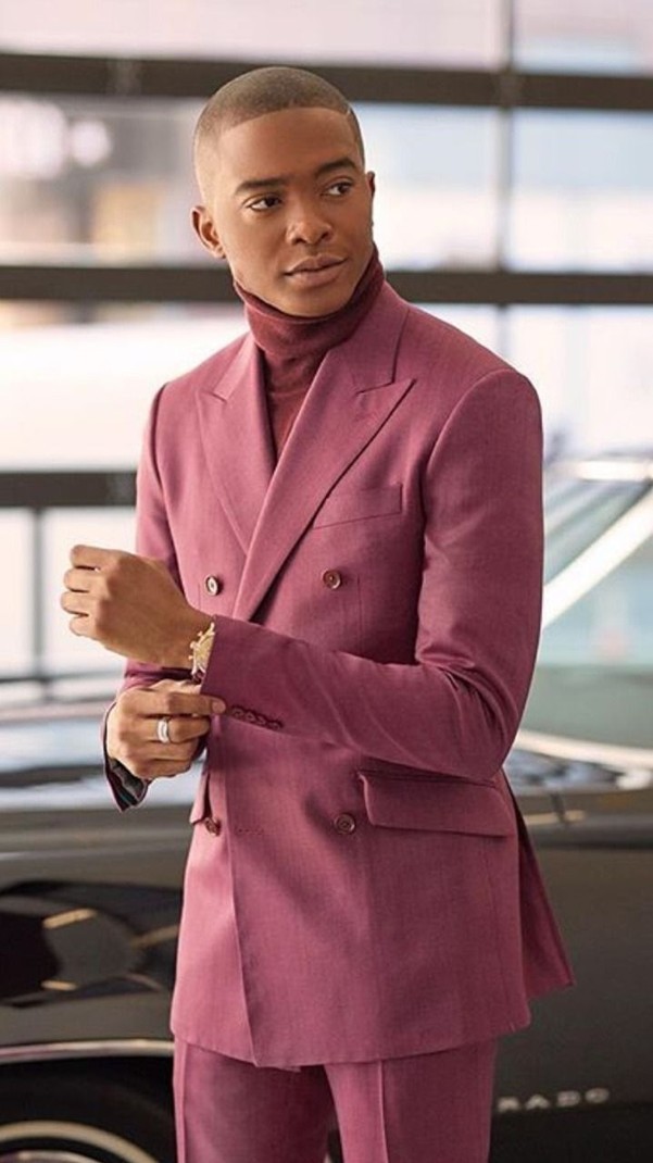 fitted double breasted blazer