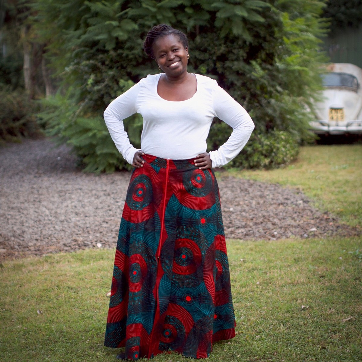 circular maxi skirt