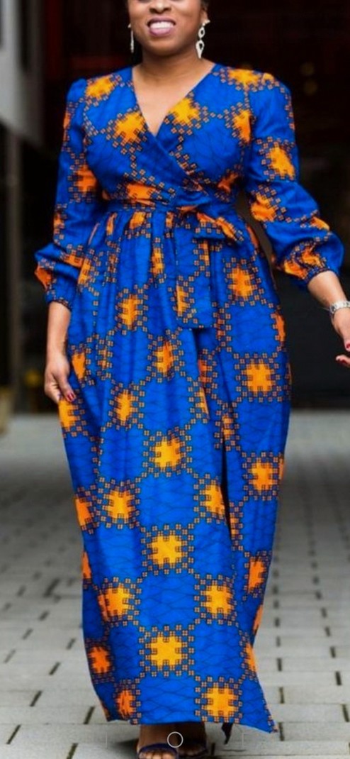 wrap dress ankara style