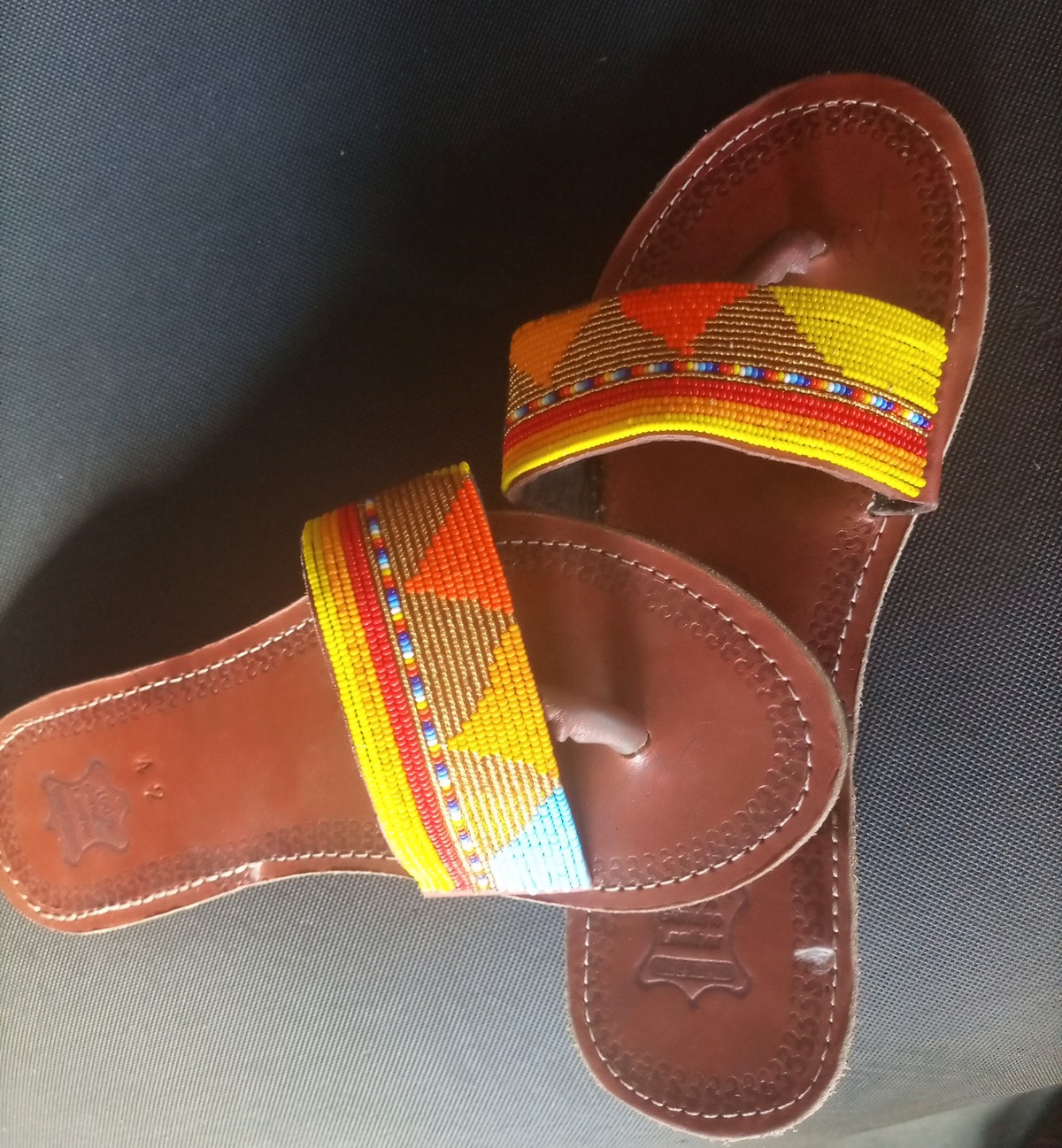 Beaded Sandals Kenya, African Beaded Sandals, Maasai Sandals, flat shoe
