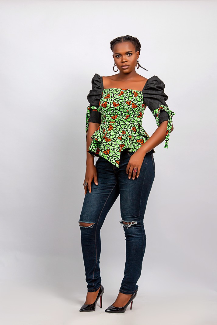 peplum kitenge tops