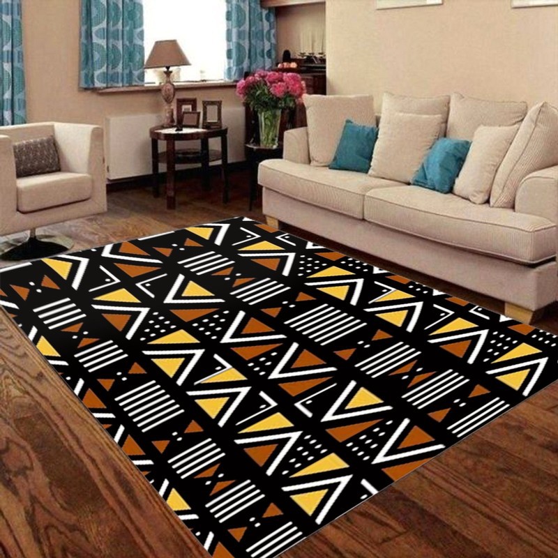 African Carpets Rugs Bogolan Mudcloth (35.4 x 59.190cm x 150cm) MORE S