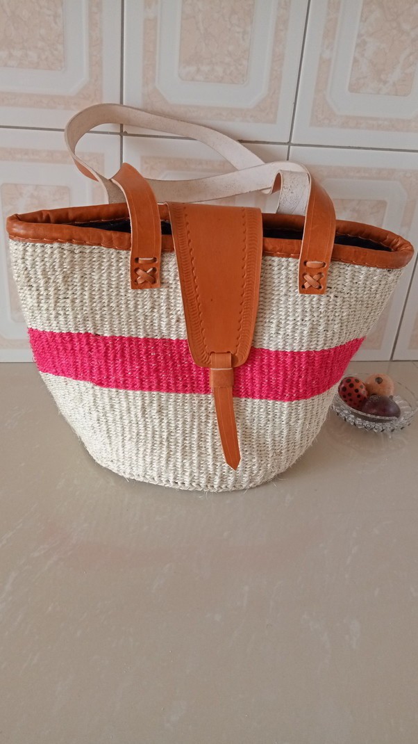 woven sisal bag