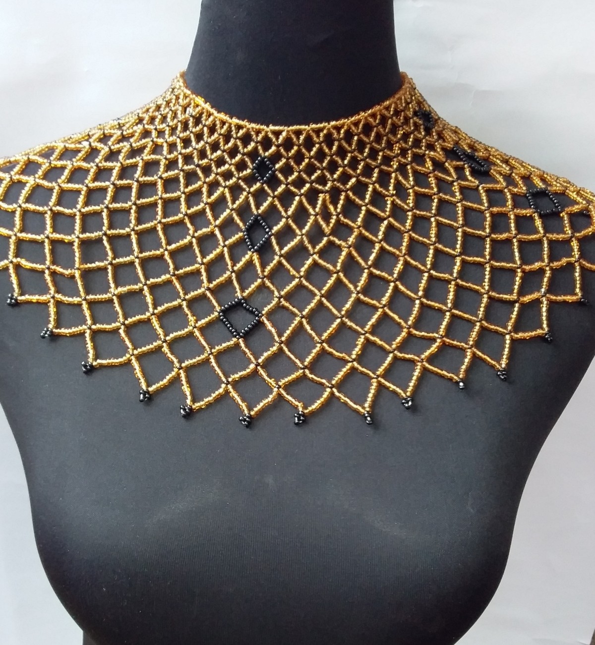 Zulu beaded necklace,African jewelry, collar necklace by bettiebeads