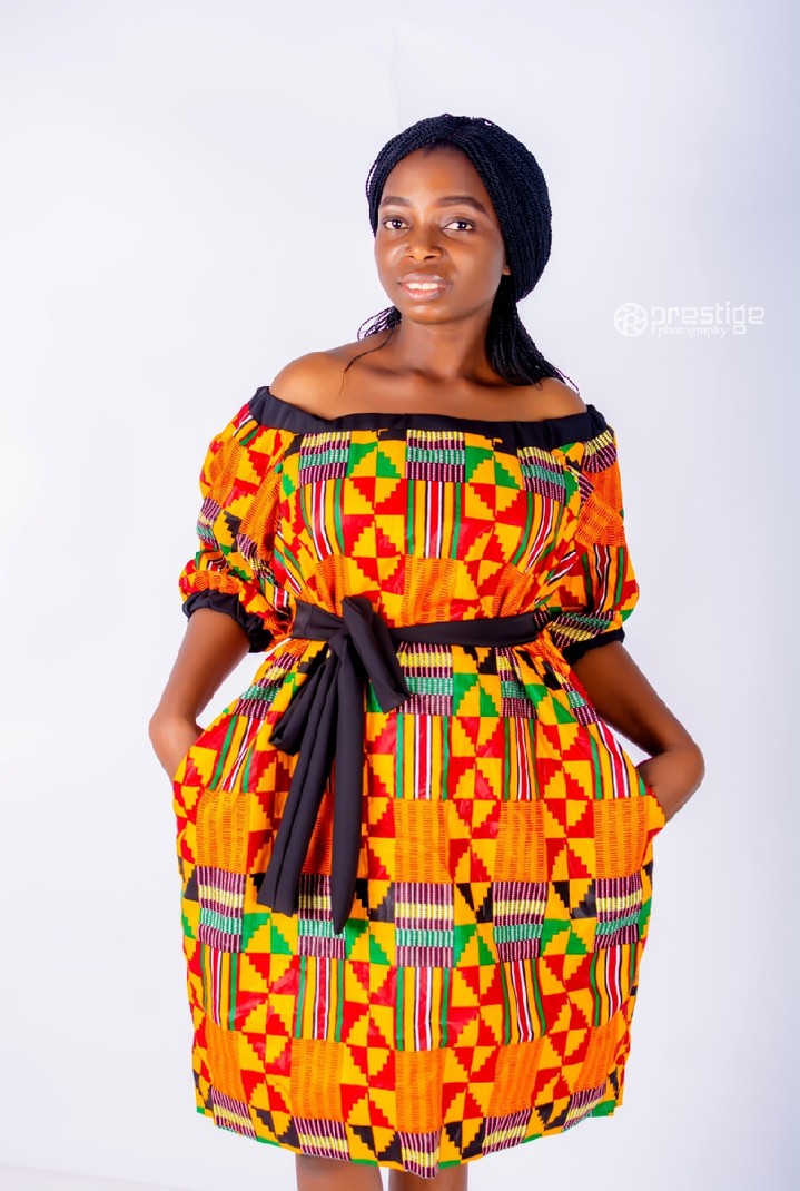 off shoulder kente styles