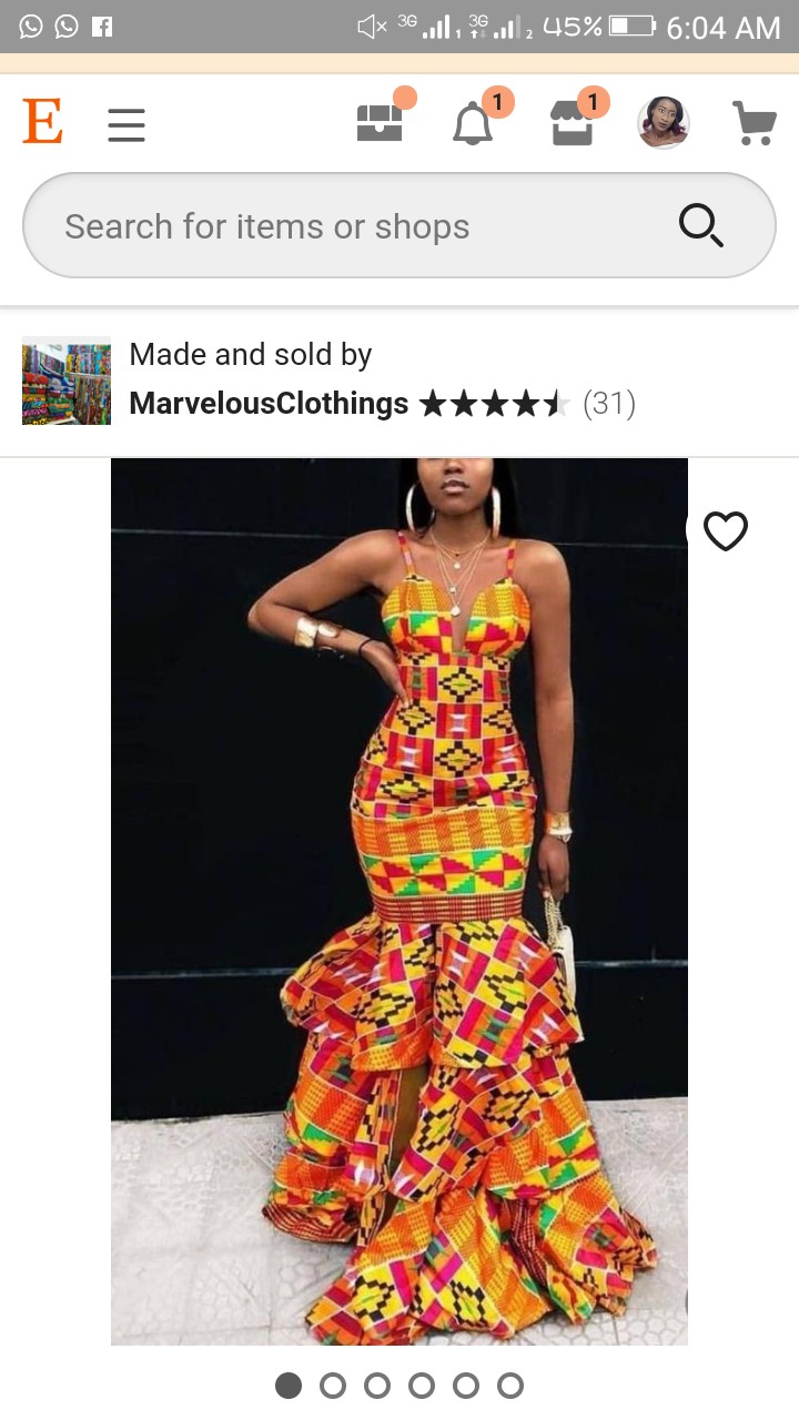 kente cloth prom dress