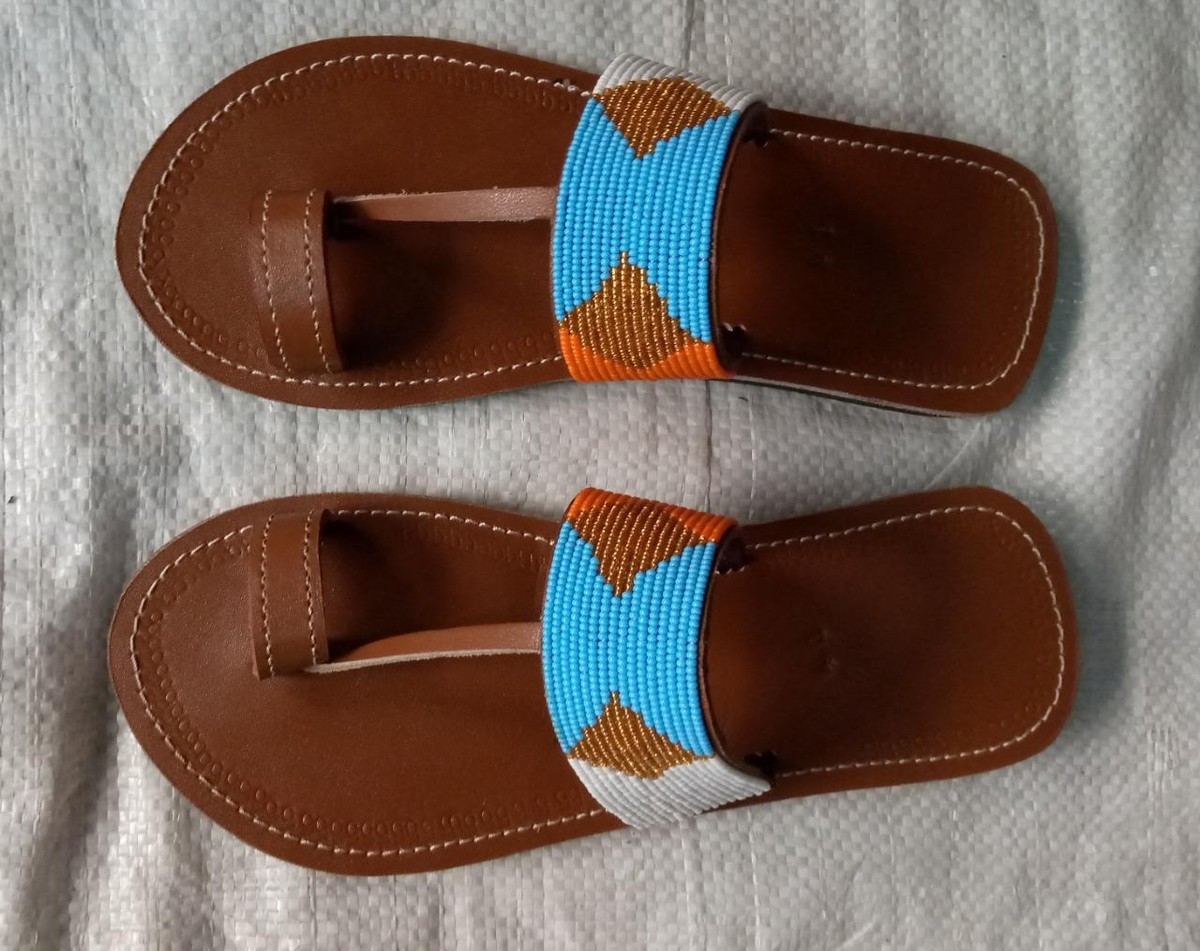 Beaded men sandals,men sandals,gift for him by bettiezack - Sandals, fl -  Afrikrea