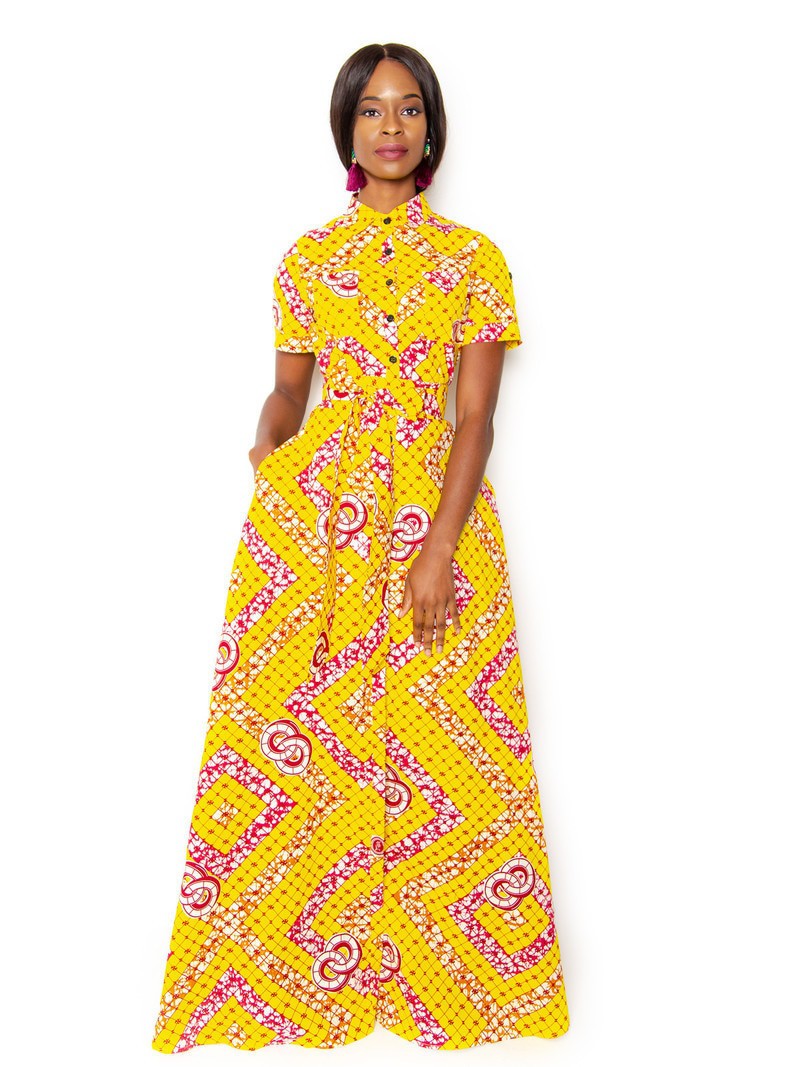 tall maxi shirt dress