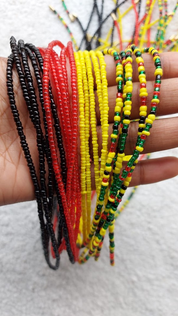rasta waist beads