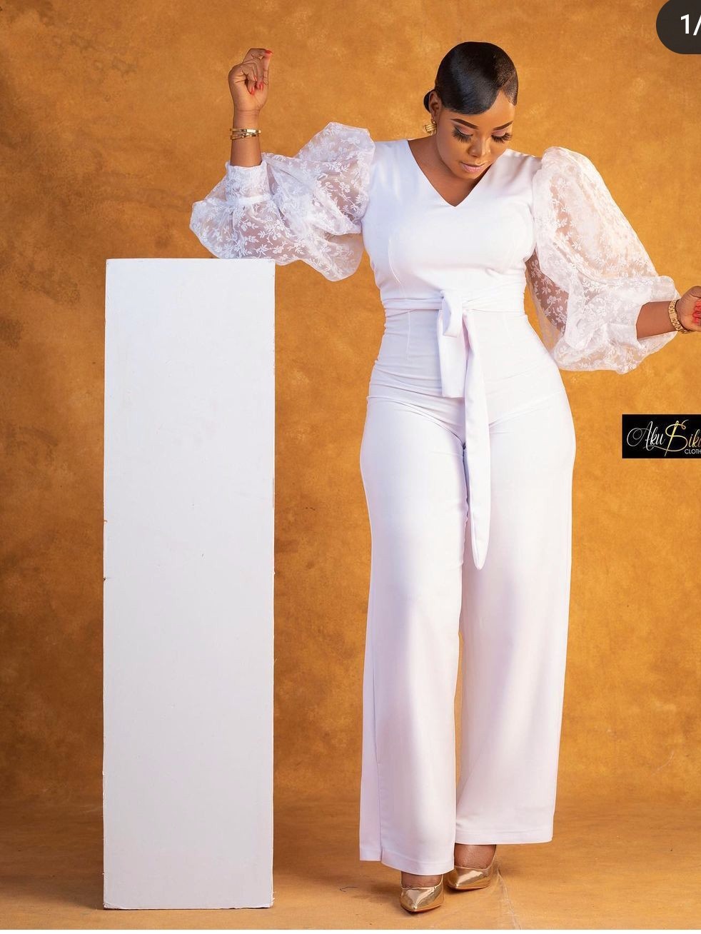 white jumpsuit plus size wedding