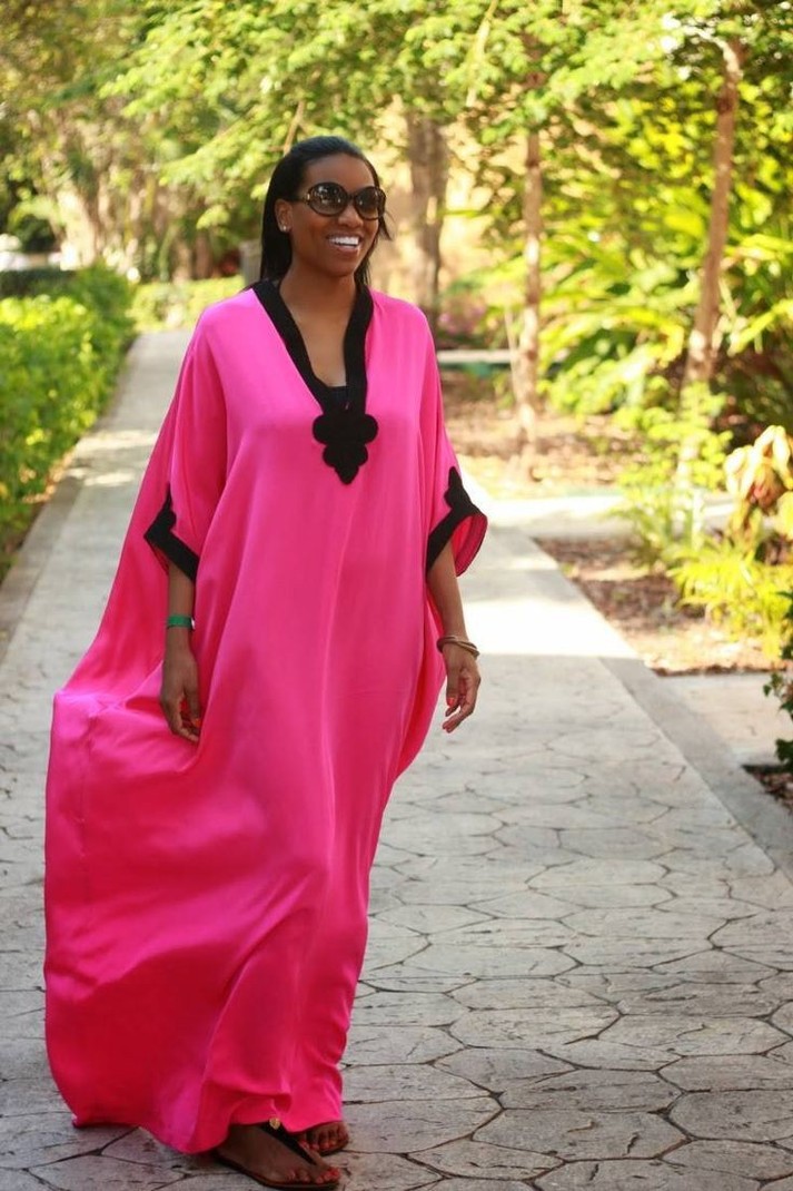 pink caftan