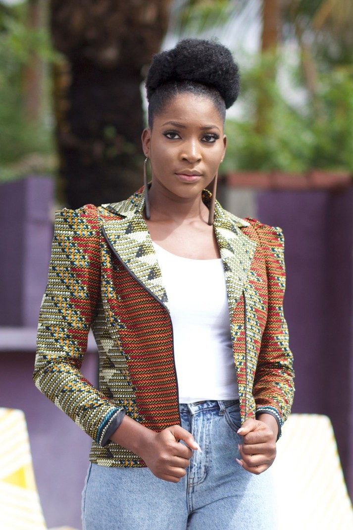 ankara short and jacket