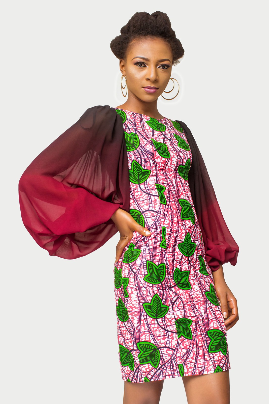 fitted african print dresses