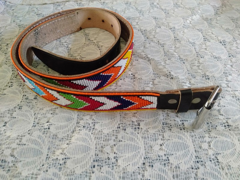 zulu beaded waist belt