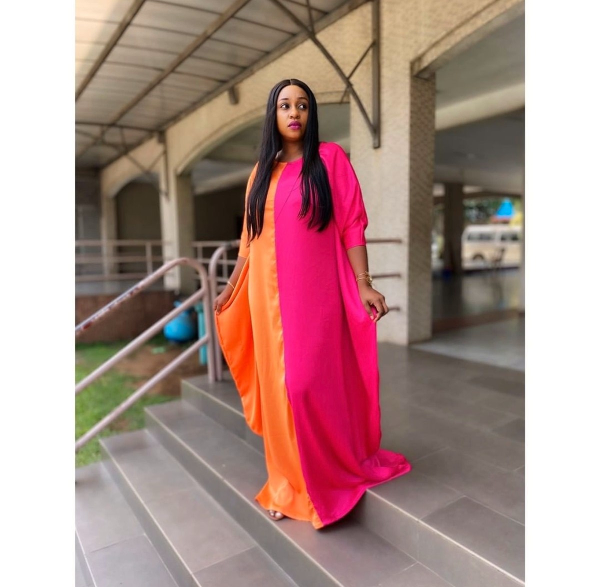 Kemi boubou dress. Colourful maxi dress 