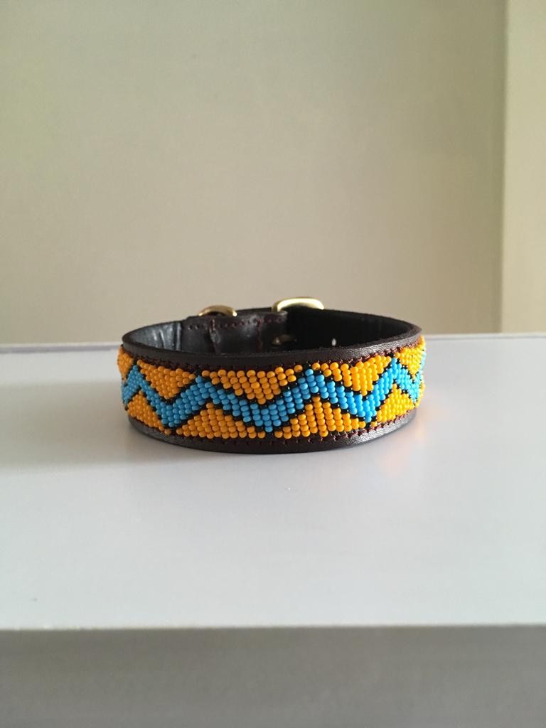 large bead dog collar