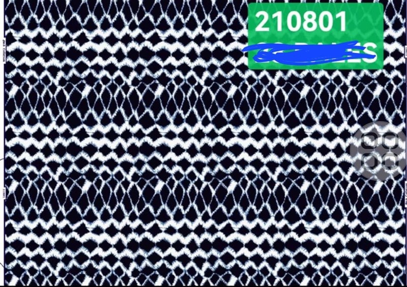 Coupons of zig zag print fabric by kissin Ankara wax print Afrikrea