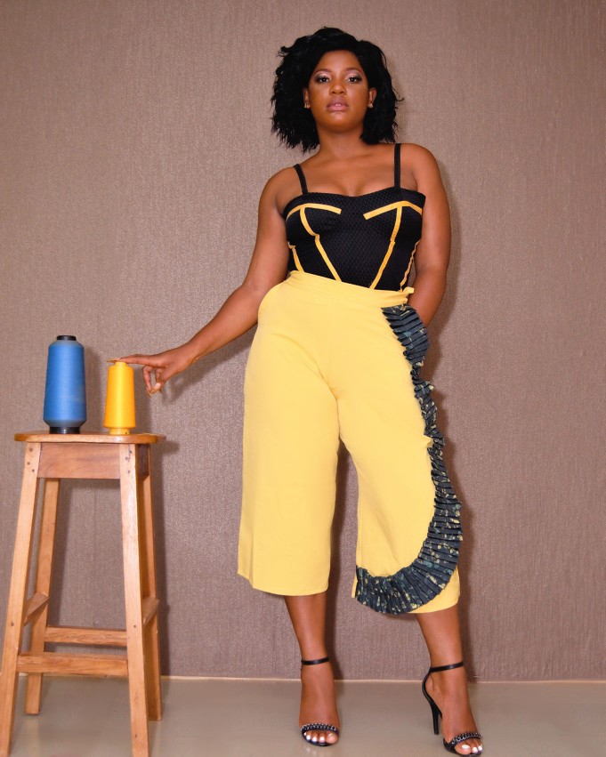 yellow capri pants plus size