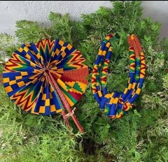 African Kente necklace +beautiful 