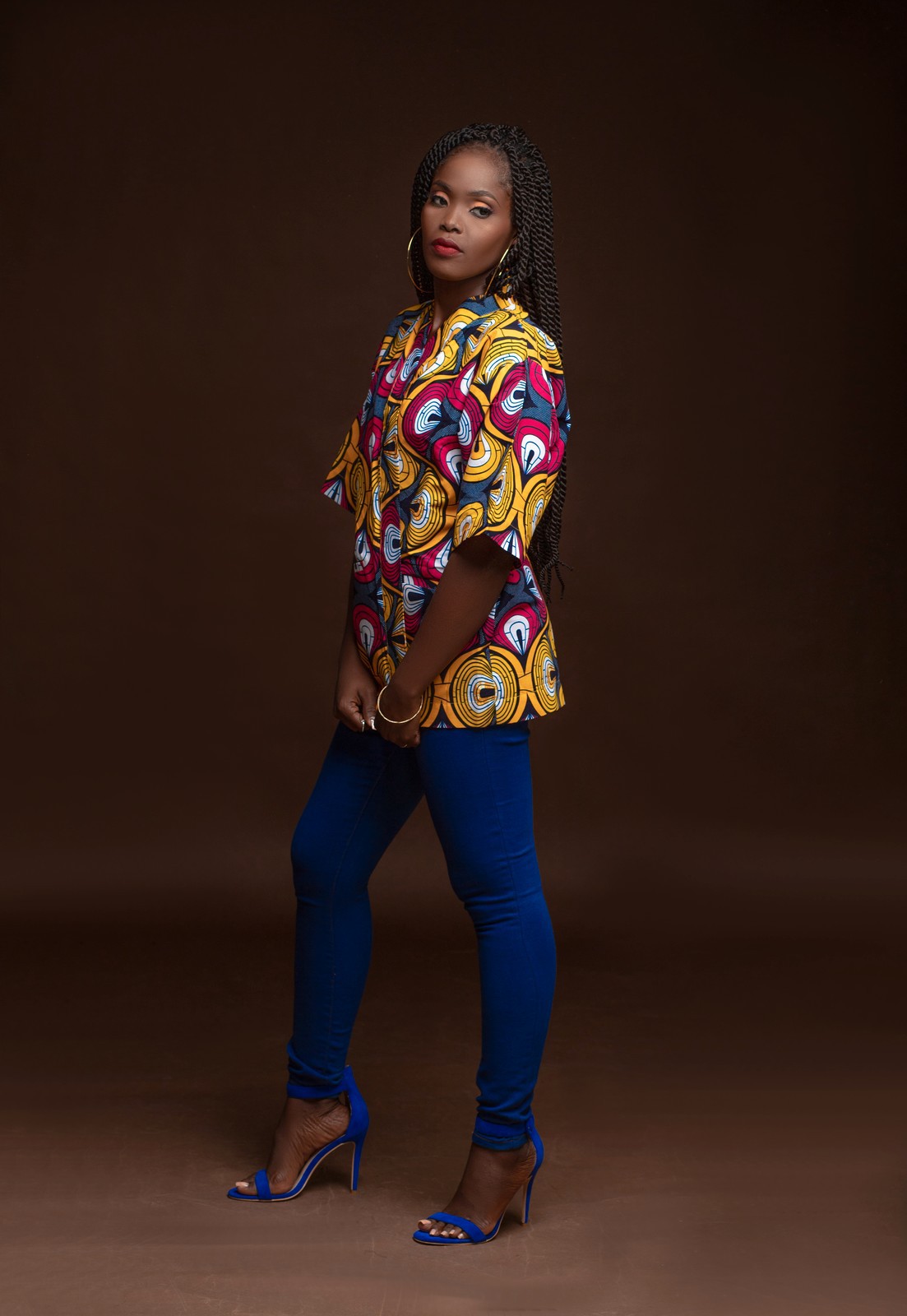 fitted kimono jacket