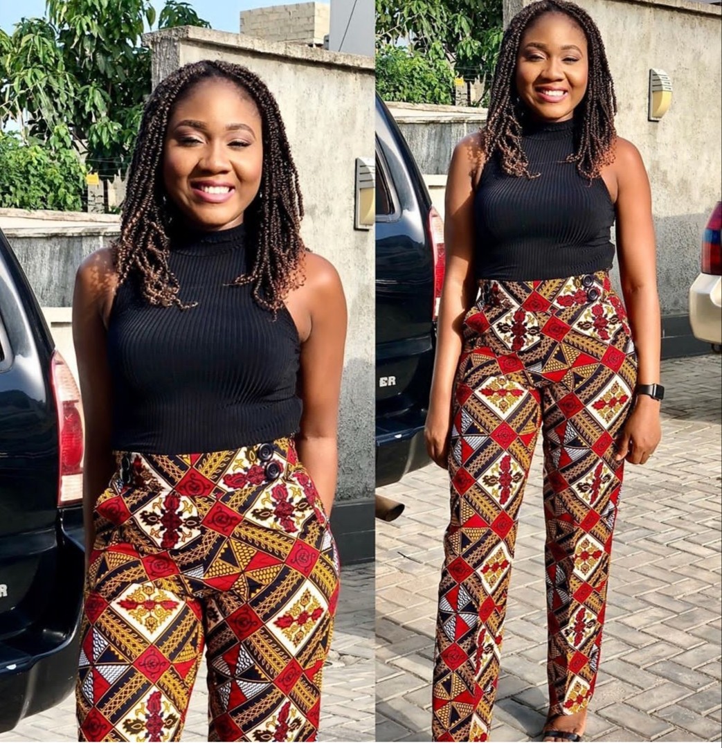 african high waist pants