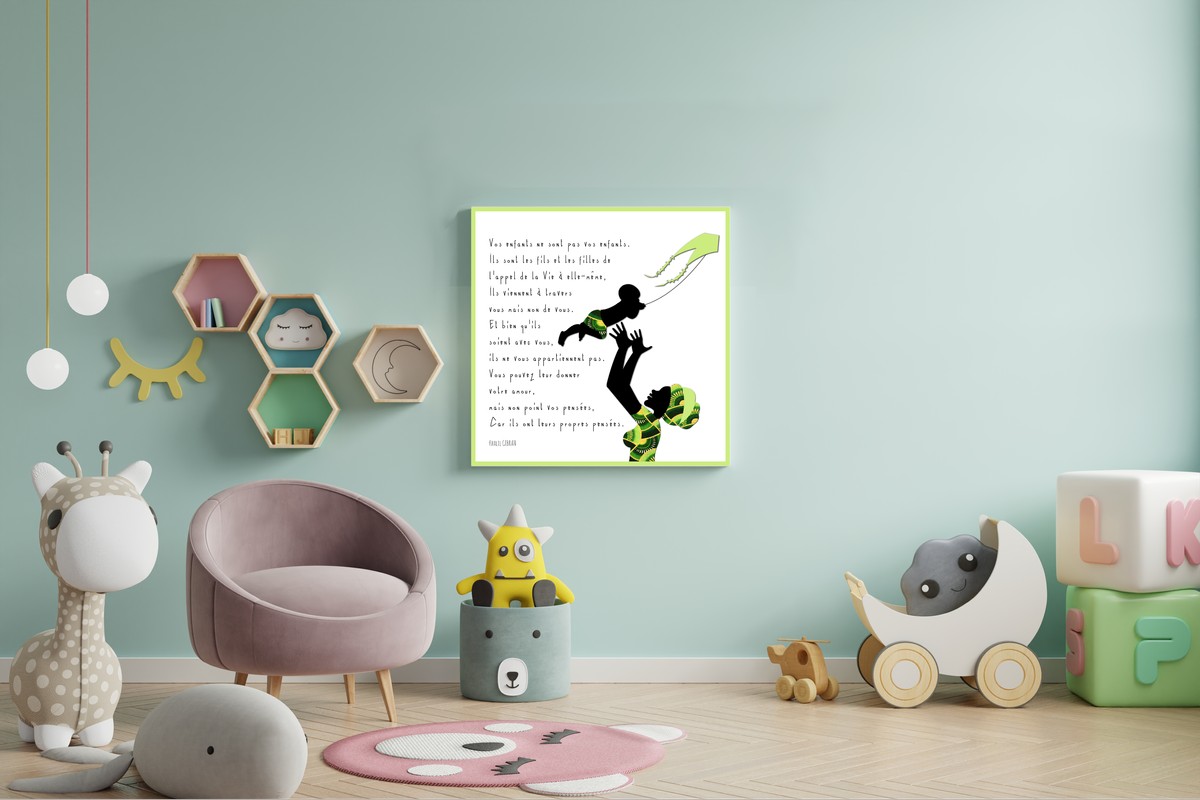 Canvas Poetry Your Children Style Wax By Encre De Sine Kids Decoratio Afrikrea