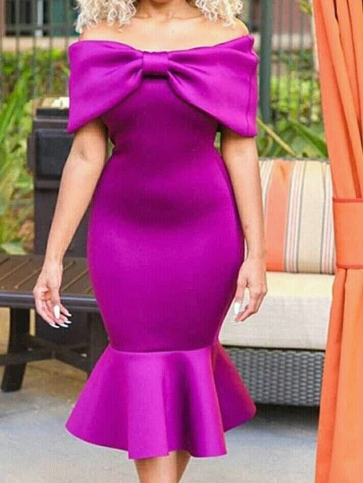 mid length off shoulder dress