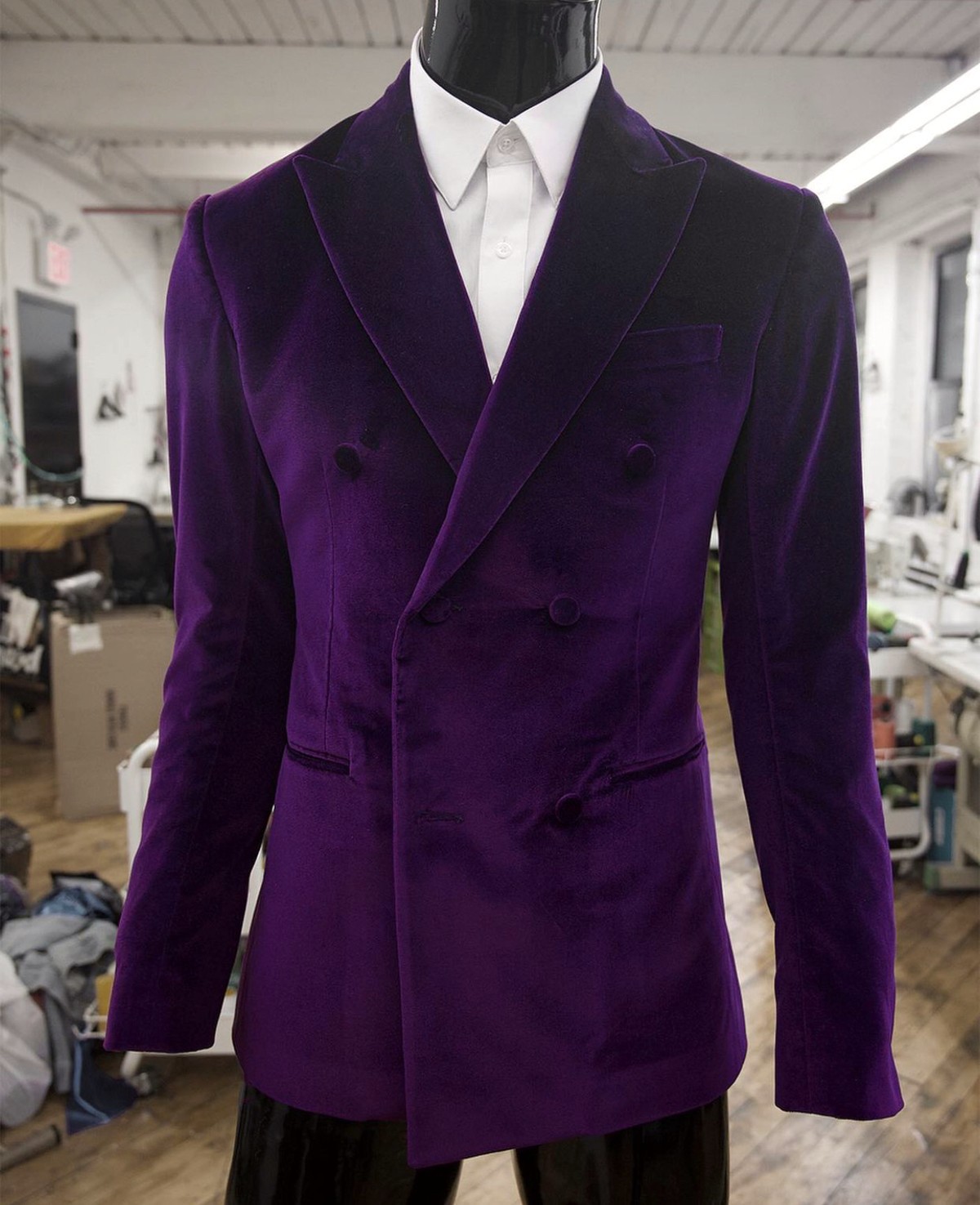 A Premium High Quality Purple Velvet suit by weddingsuits Men
