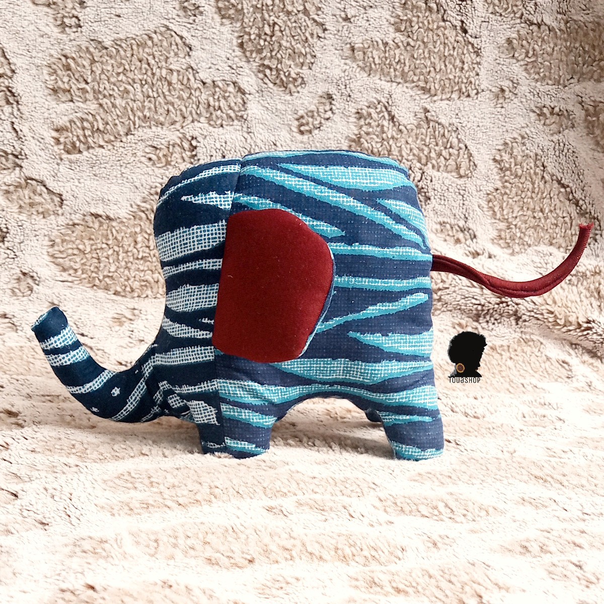 2 Tone Elephant Comforter By Touashop Plush Toys Afrikrea