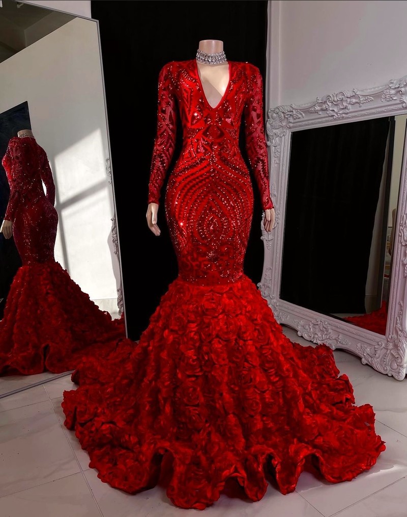 Red prom dress by miniekut-designs 
