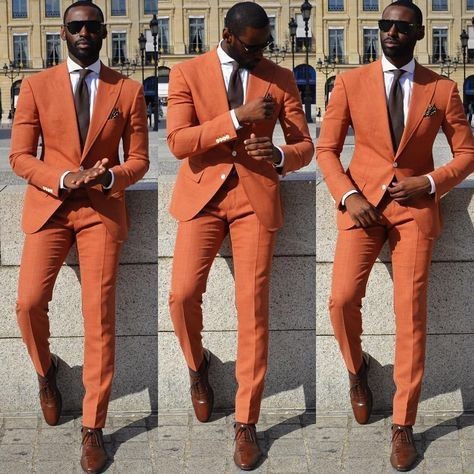 Burnt Orange suit and pant by bm 