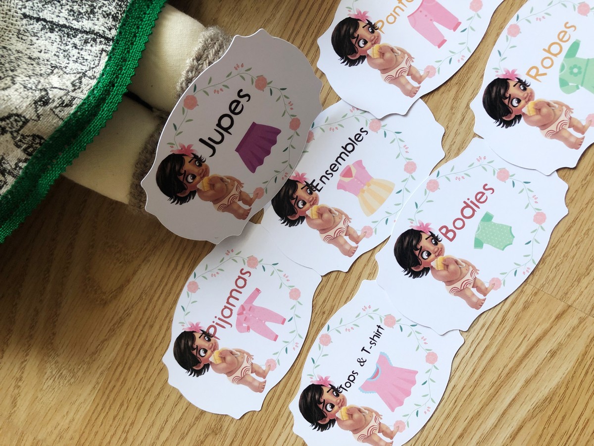Lot D Etiquettes De Rangement Pour Vetement Enfant Par Butterflycreaetd Afrikrea