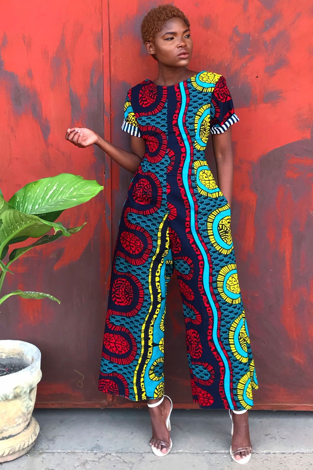 midi jumpsuit with sleeves