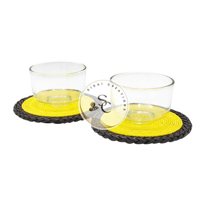 Yellow Coasters/Table mats by sidaicreations Table cloth & sets Afrikrea