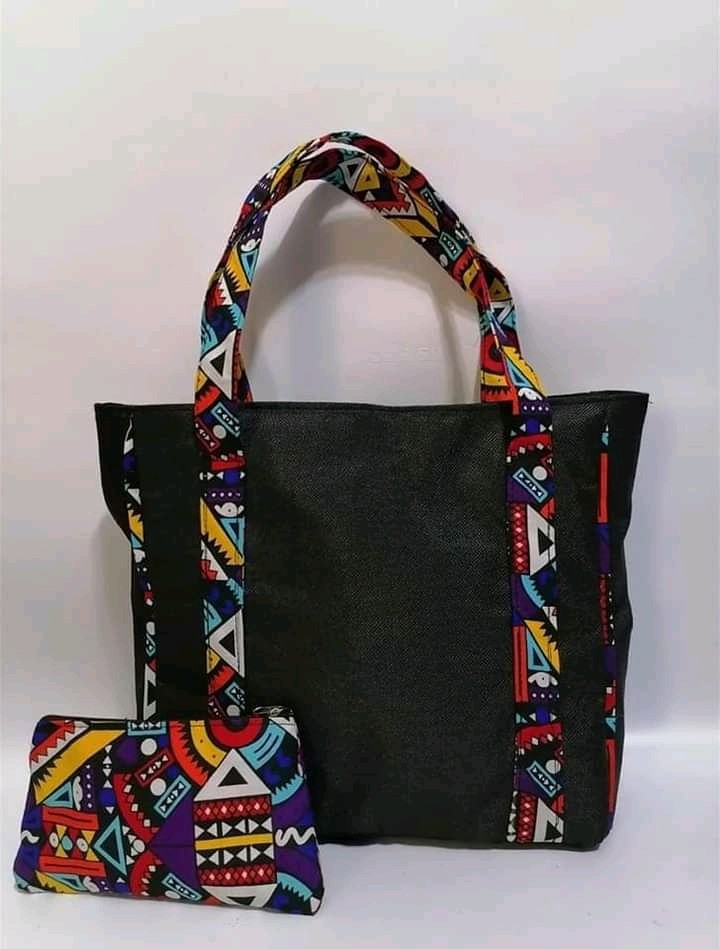 Ankara print tote bag, African print wax bag, Kenyan tote bag, Kitenge