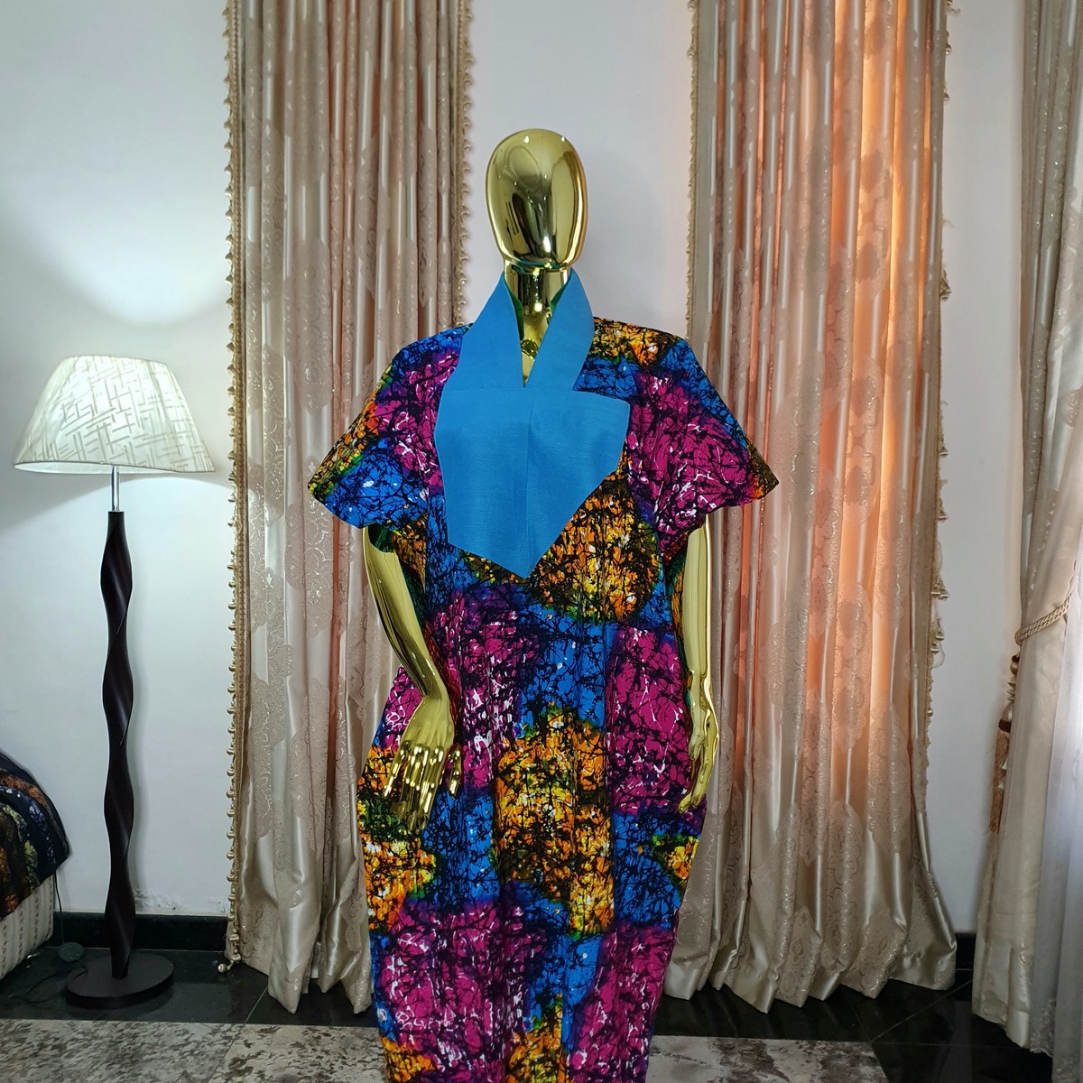 Ankara Asooke Boubou -Red main image 1