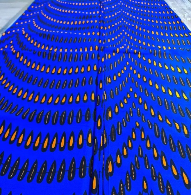 blue ankara fabric