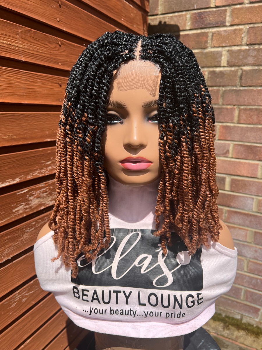  READY TO SHIP Ombre Kinky Twisted Braids by ellasbeautylounge-ng - Wigs ...