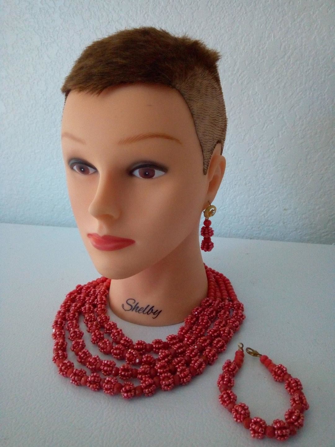 4 layers (sequence) beads by springharbourbio Jewel Sets Afrikrea