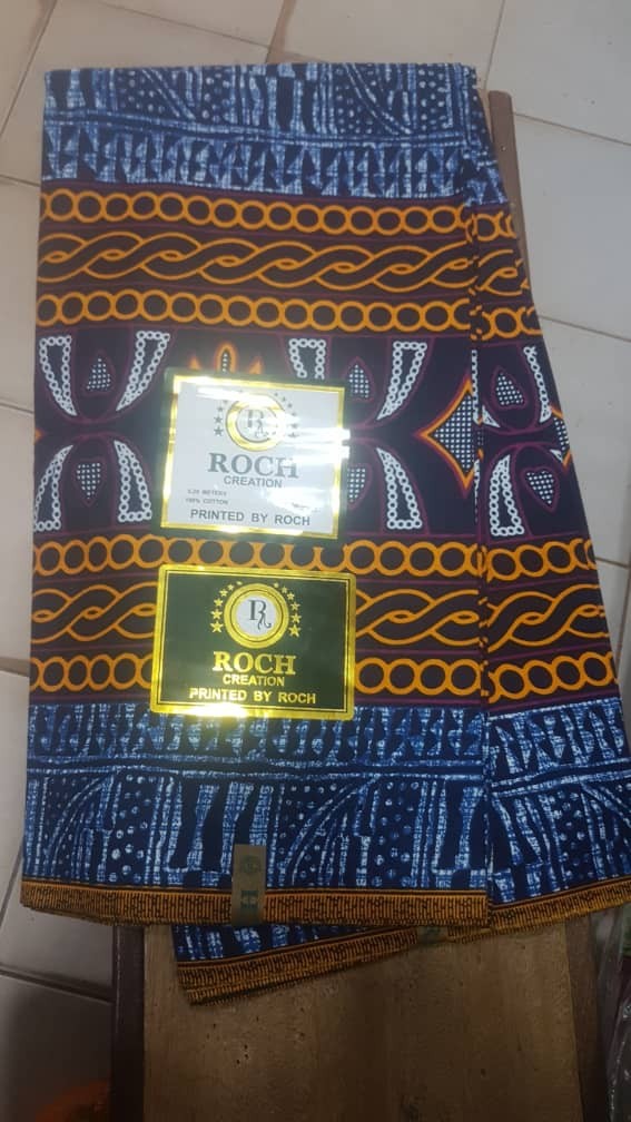 Lot De 10 Coupons De Tissu Ndop Bamiléké Du Cameroun - 45x60 Cm - Multicolore