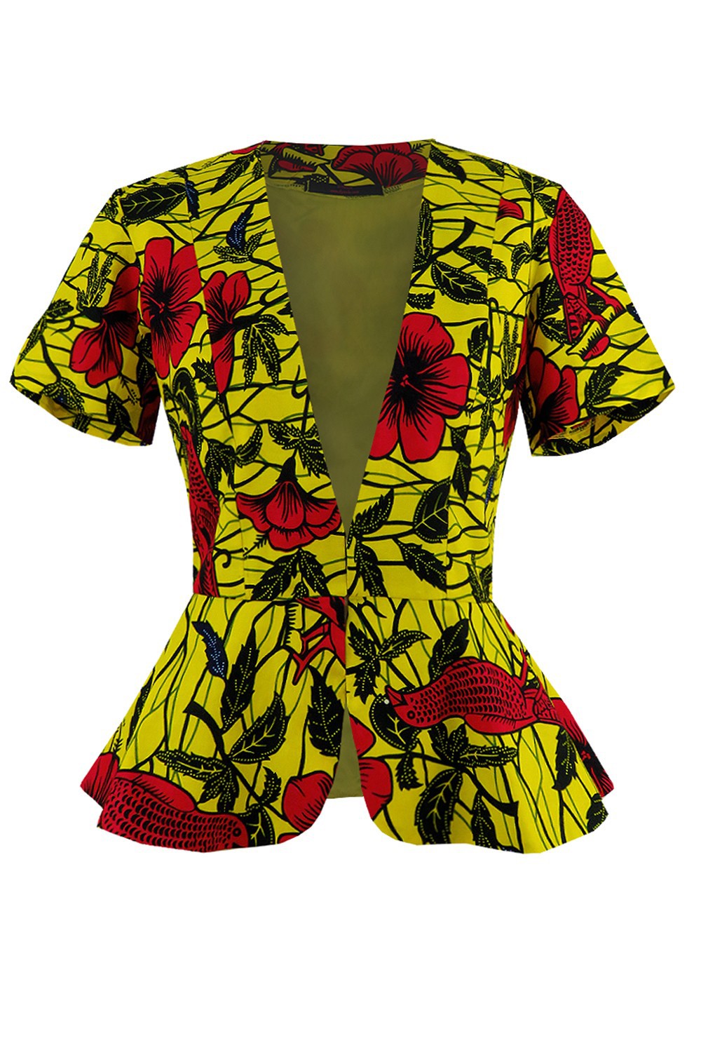 peplum kitenge jacket