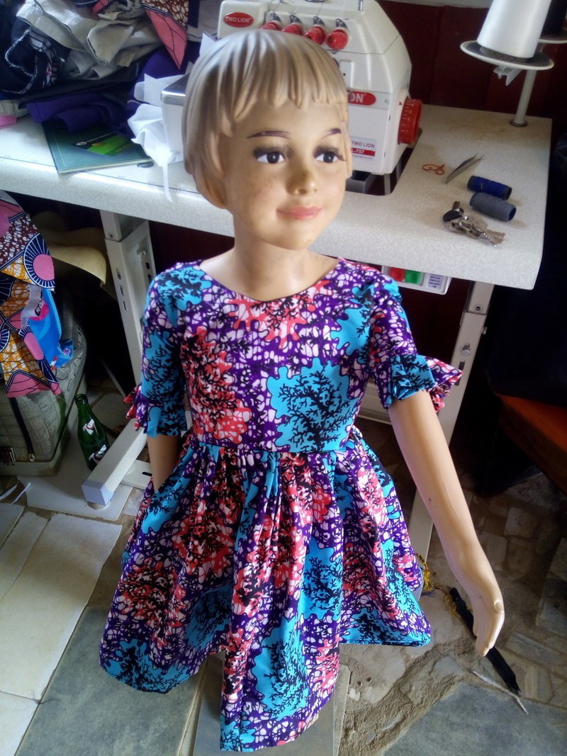 baby girl ankara gown