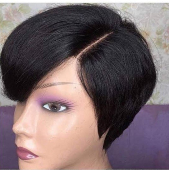 Skull cap wig/human hair/ short hair/Handmade by sugarlandoutfits Wig