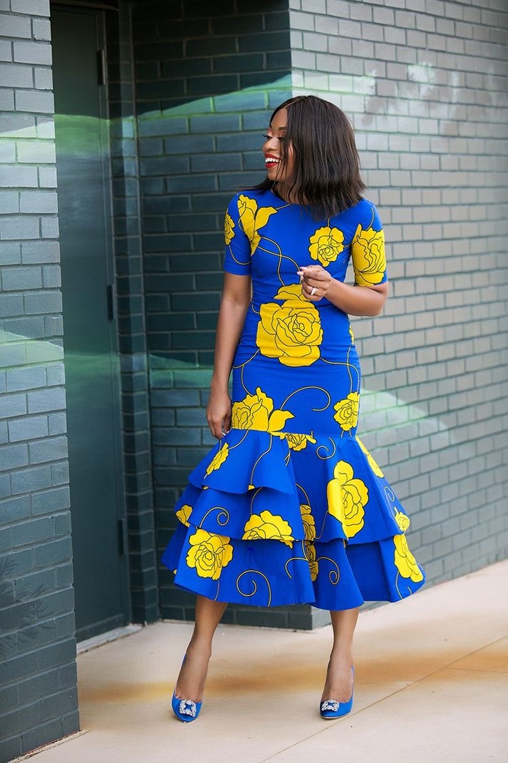 cotton peplum dress