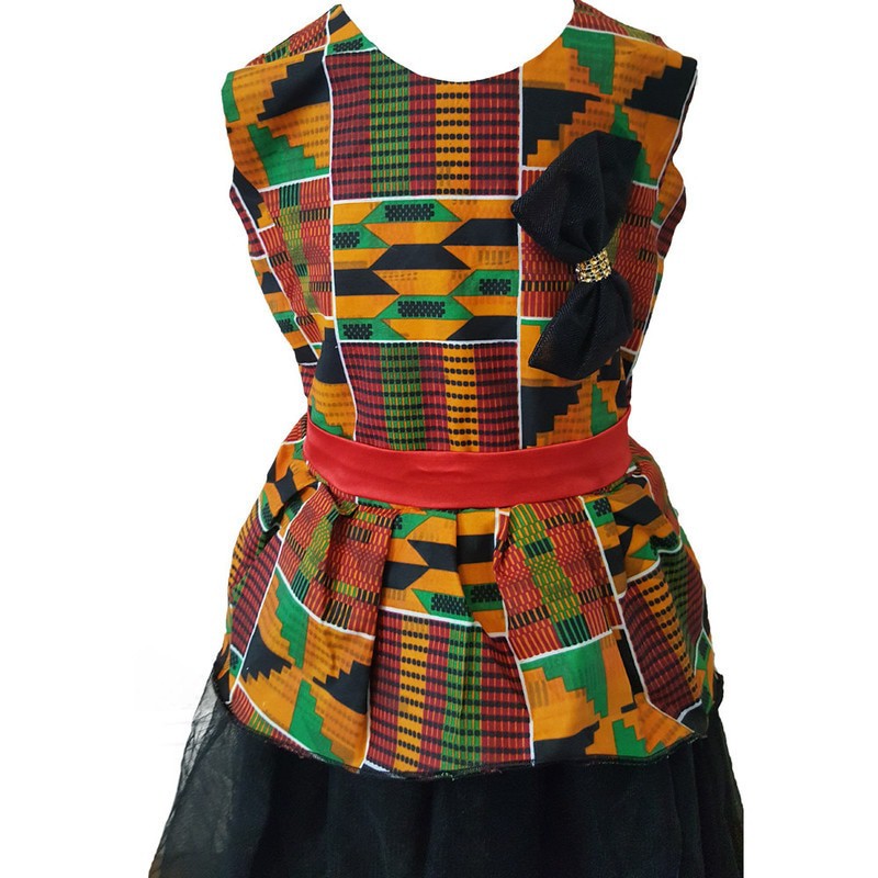 african print sundress