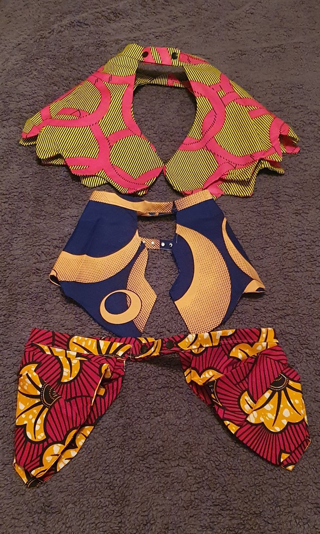 African collar necklace by fabyafrokreyolcreations Removable colla