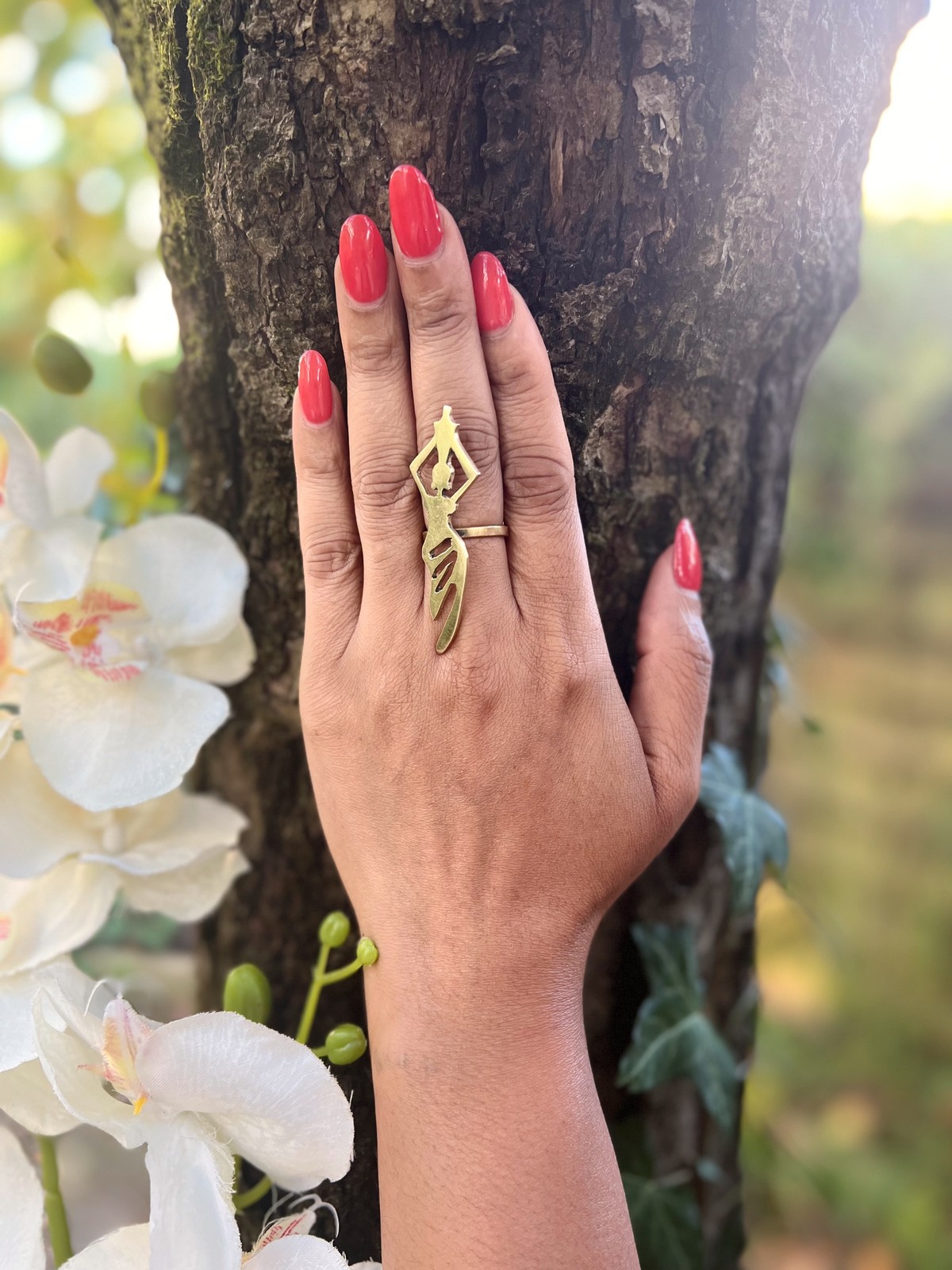 Magnifique bague en bronze « The lady » par abicreations B ANKA