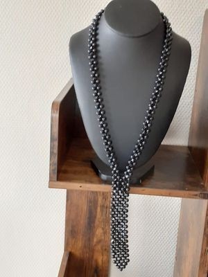 PEARL TIE NECKLACE by 