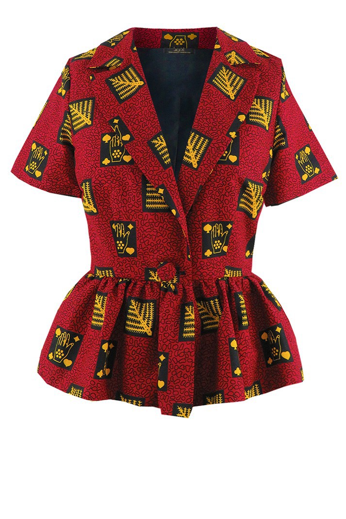 peplum kitenge jacket