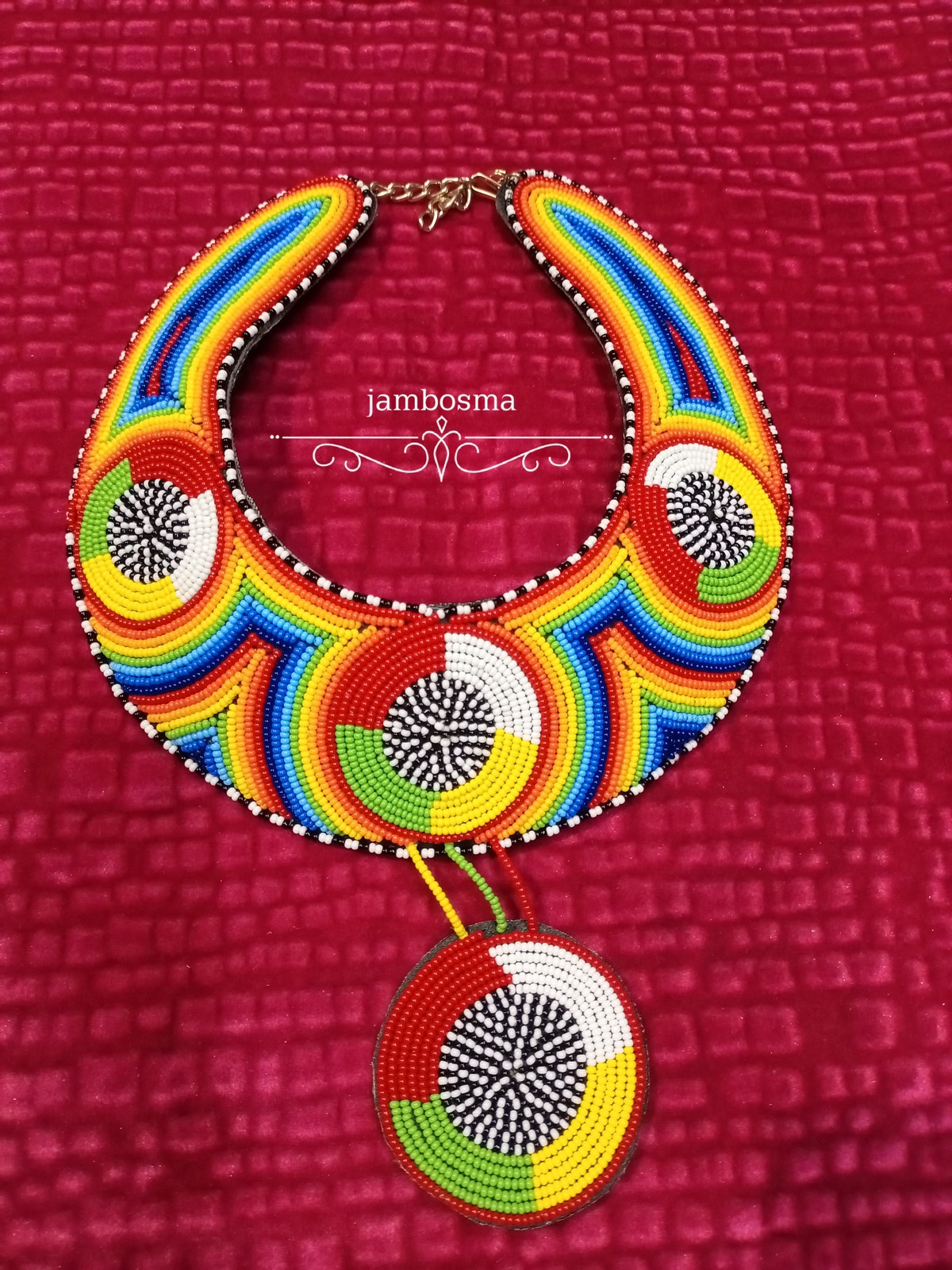 African big Maasai necklace, statement 